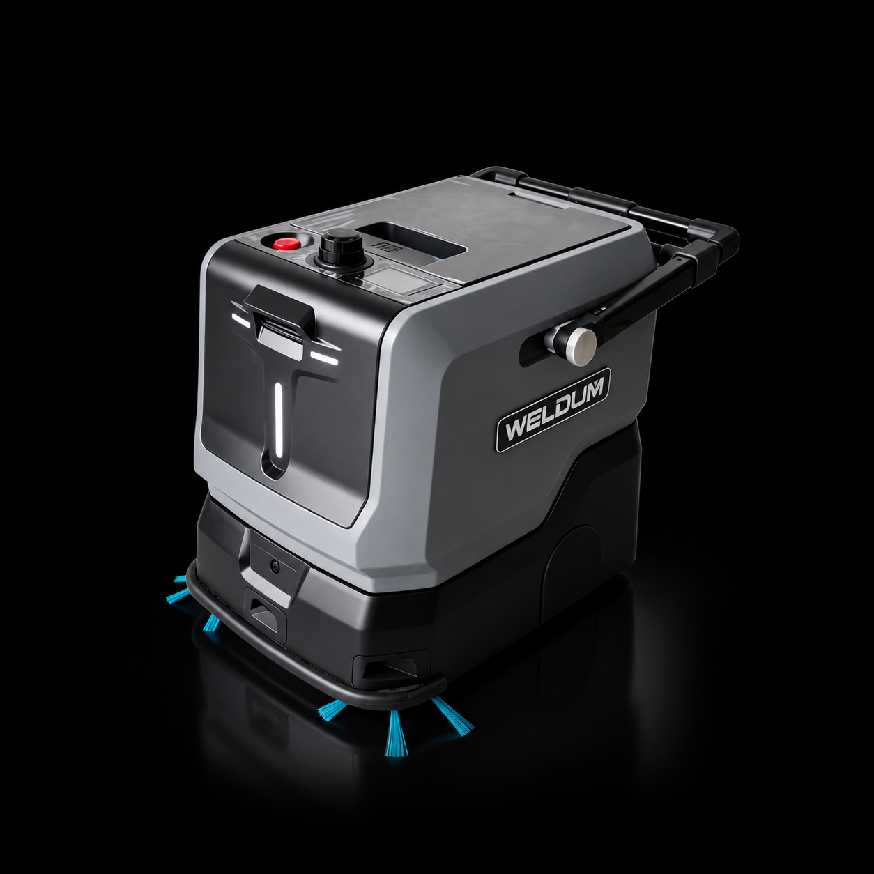 Compact Commercial Floor Scrubber Isometric View