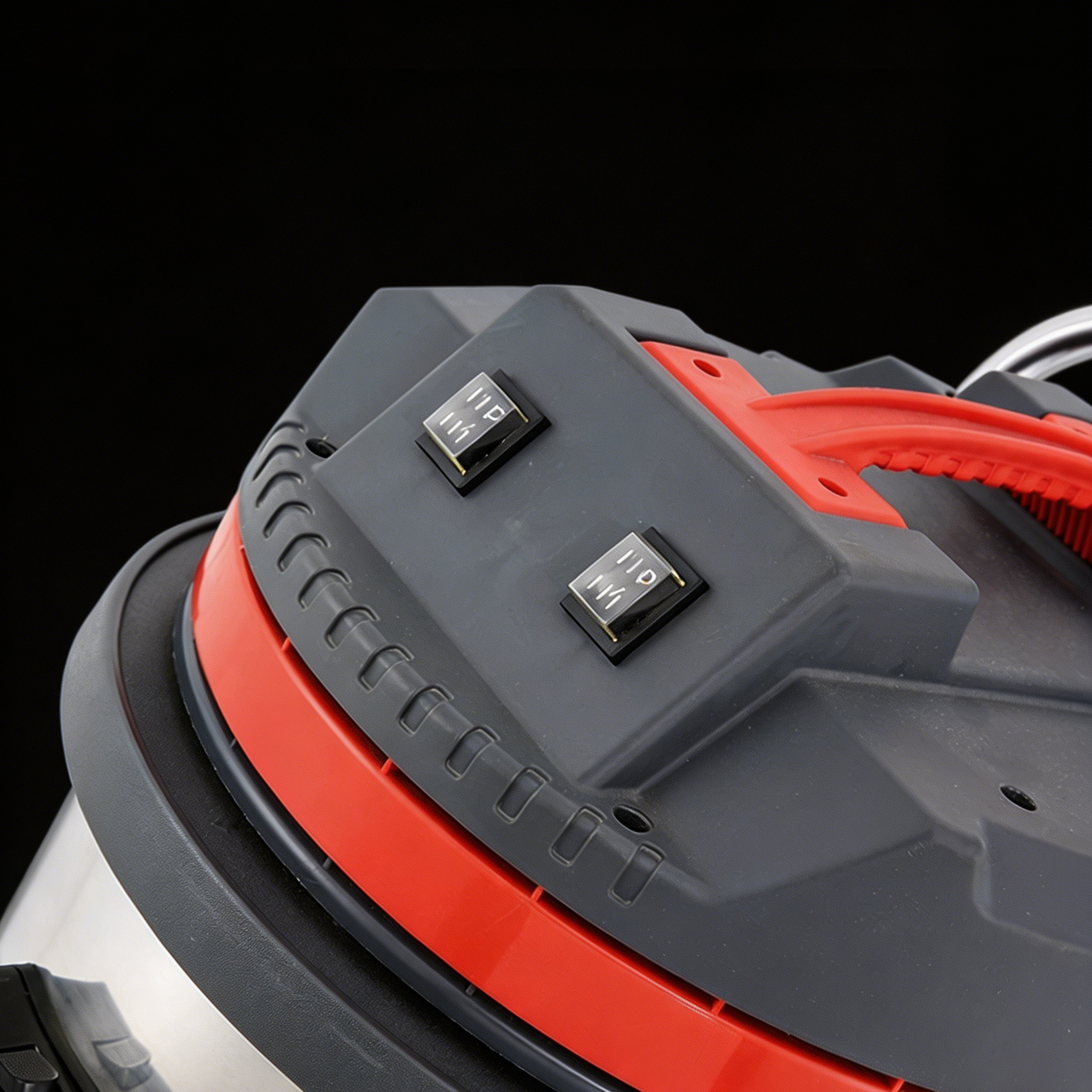 Top view of Orbit 60 High-Capacity Wet and Dry Vacuum power switches