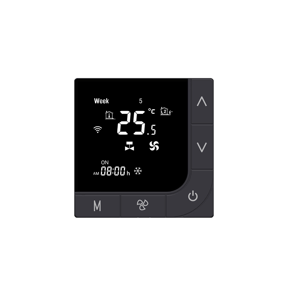 CCST2001 Smart WiFi Fan Coil Thermostat | Tuya Programmable HVAC Controller for Hotels & Resorts