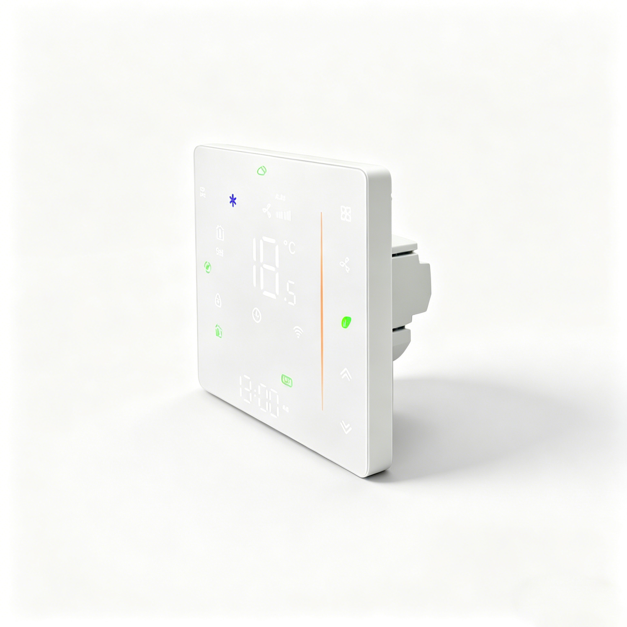 Smart Thermostat - White, Side Profile