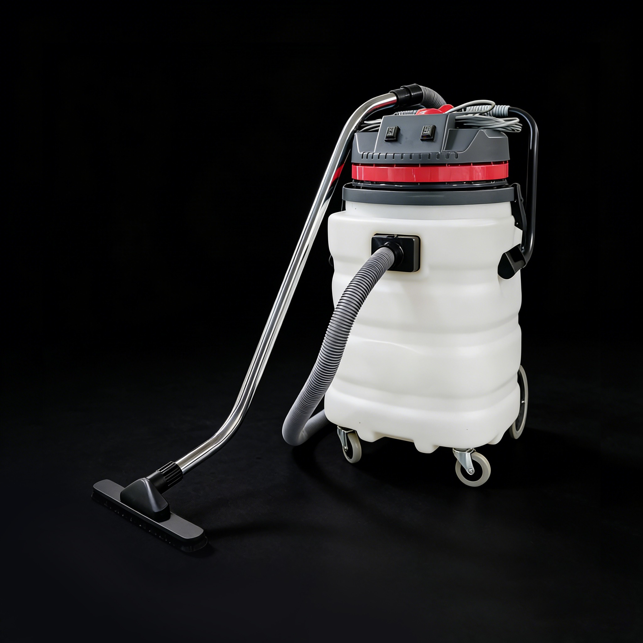 Side profile view of the Orbit 90 heavy duty vacuum cleaner