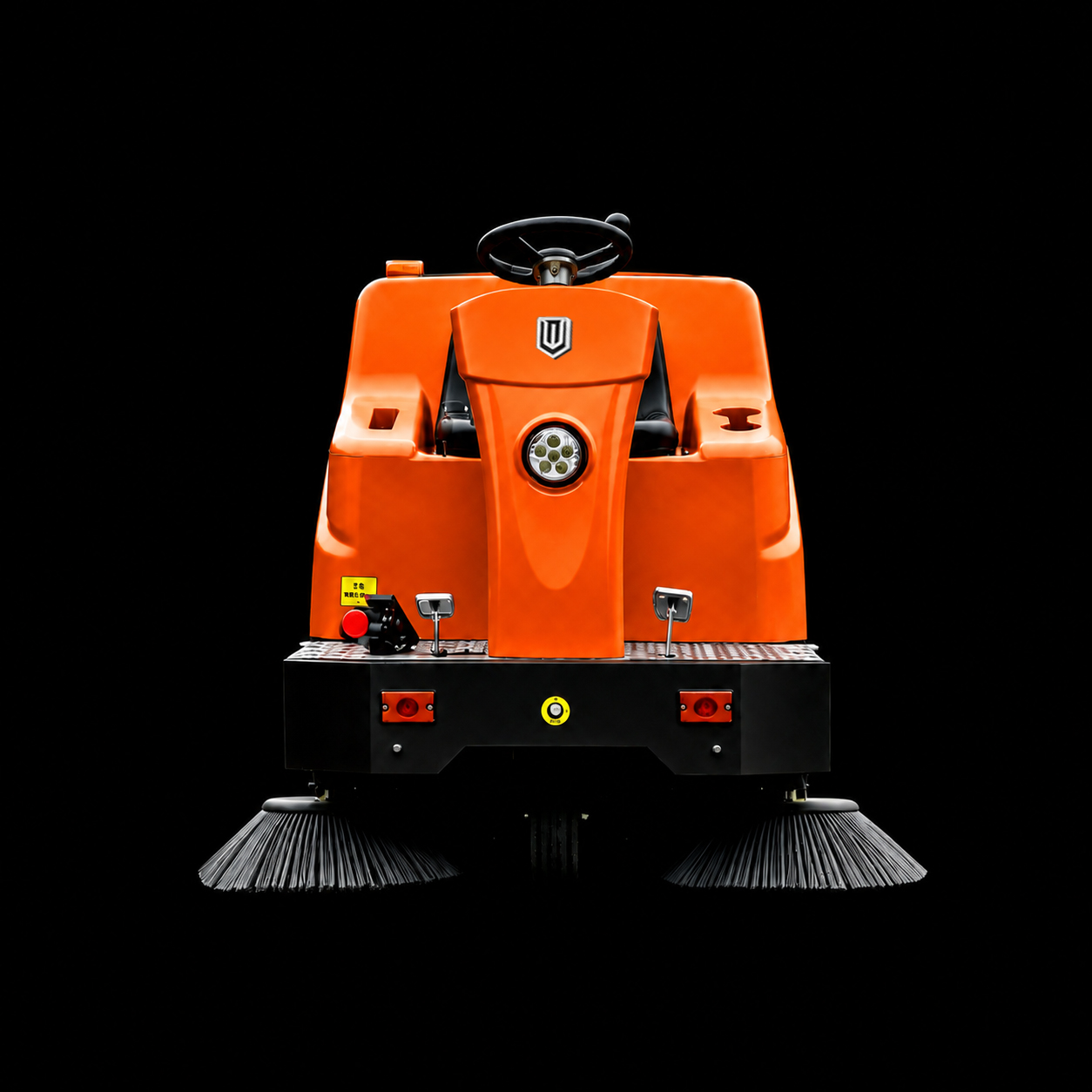 Vortex Air 1500 大面积地面扫地机正前方视角，具备1500mm清扫幅宽