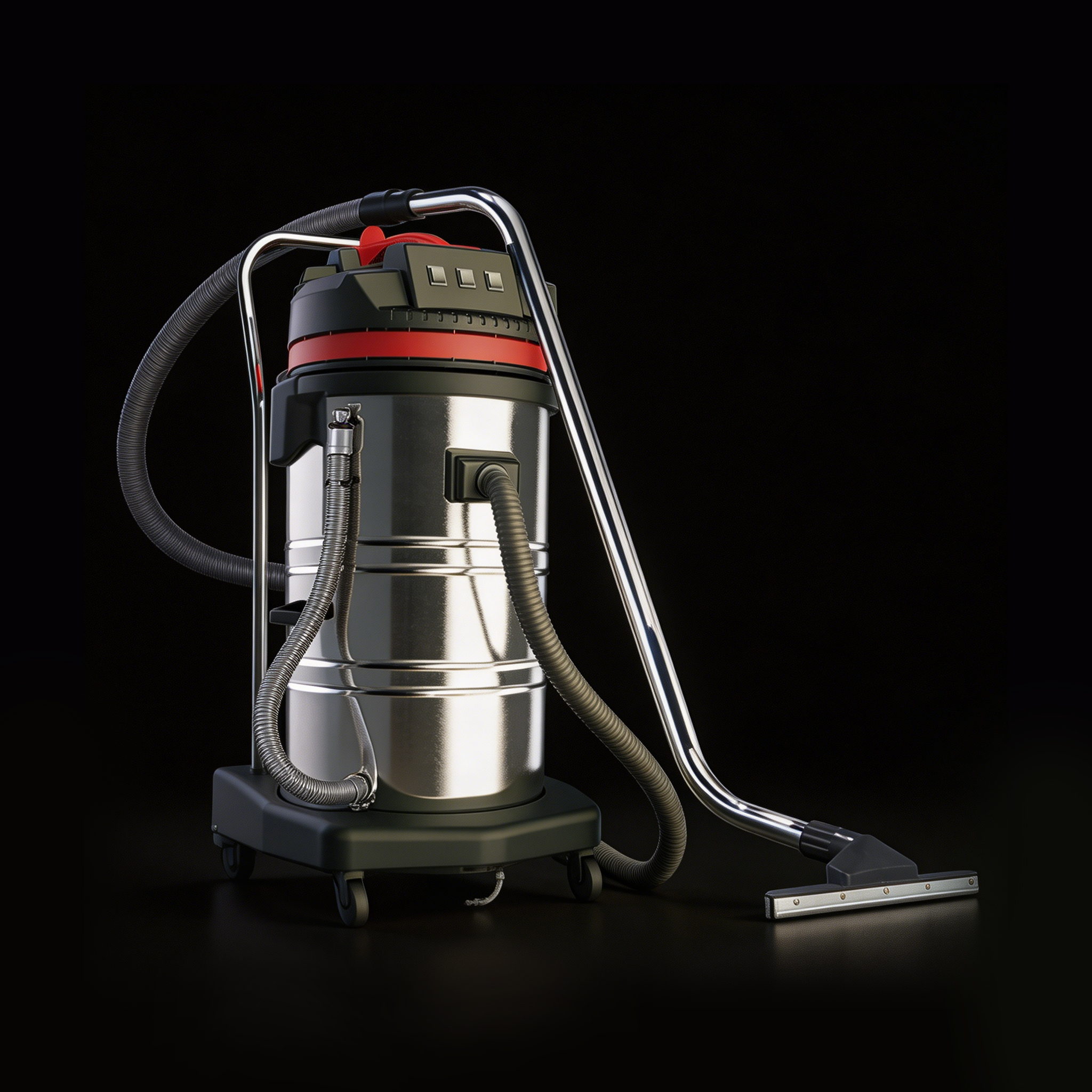 Orbit 80 Heavy-Duty Commercial Vacuum Cleaner side view showcasing hose storage
