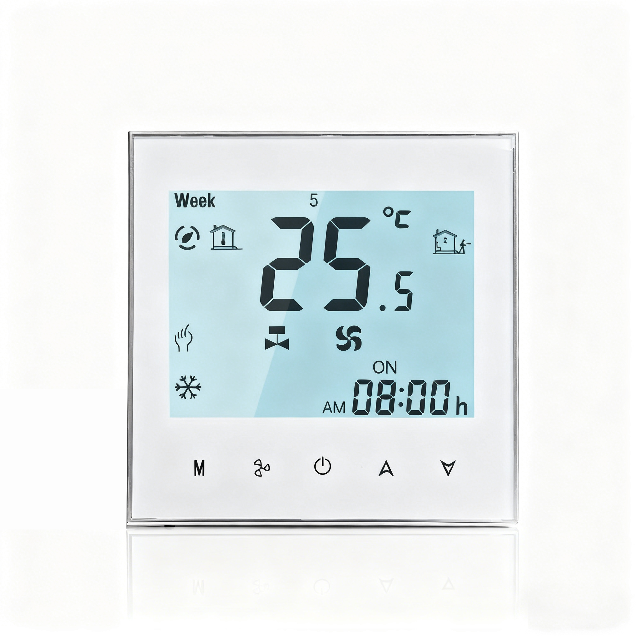 CCST1001 Smart Fan Coil Thermostat - Tuya WiFi Programmable Room FCU Controller