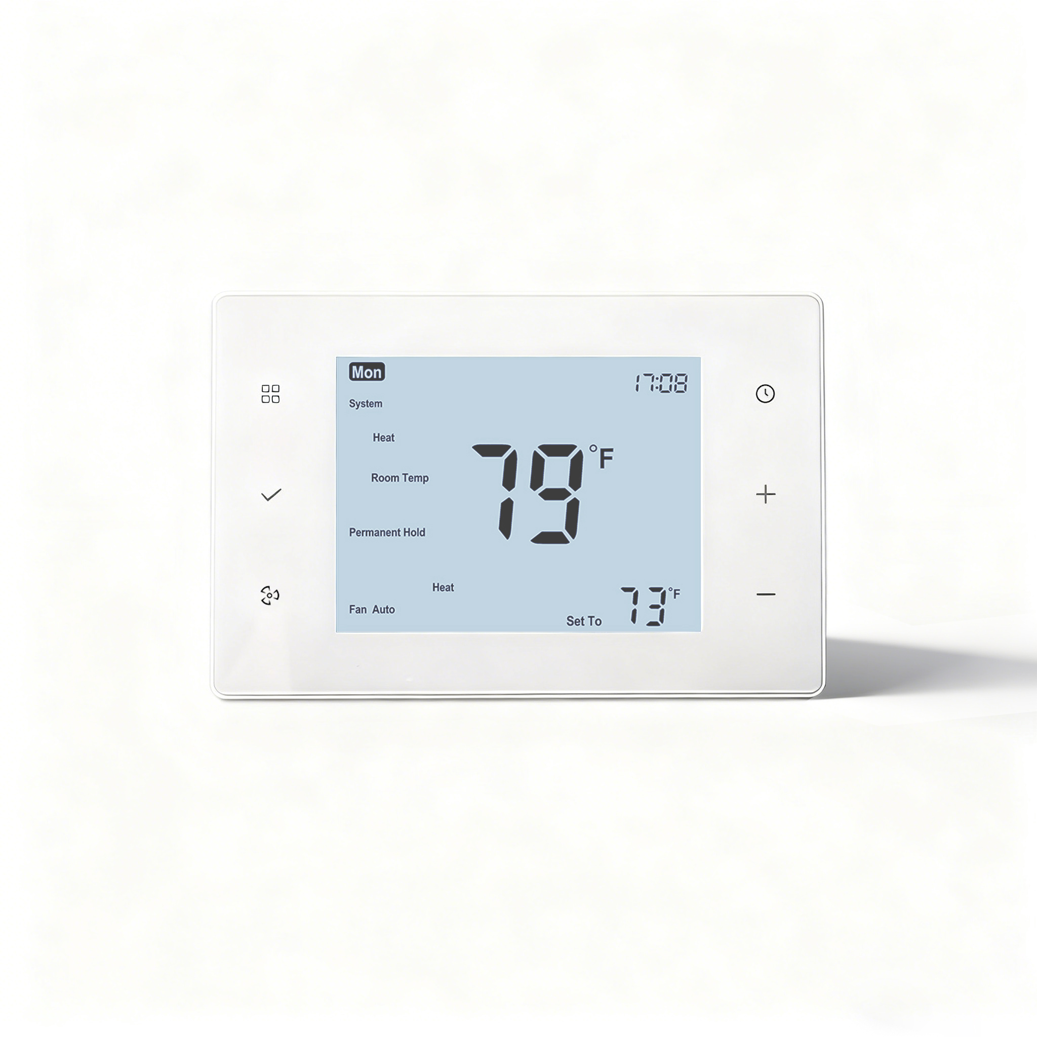 TP808 24V Smart WiFi Heat Pump Thermostat - Compatible with Multi-Stage HVAC Systems, Tuya/Smart Life App Control